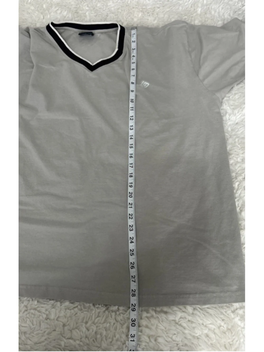 VTG ENYCE Mens 3X White V Neck T Shirt Sean Combs Style Big Tall Short Sleeve